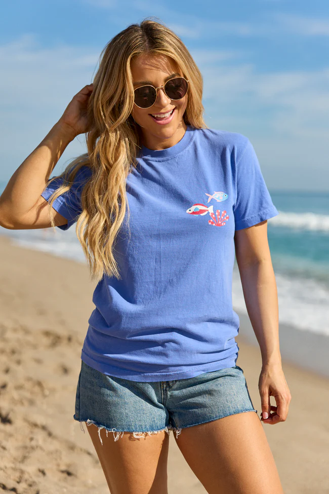 A Reel Catch Blue Graphic Tee - Image 4