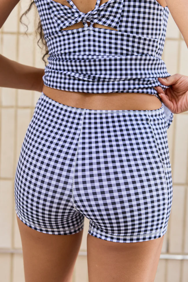 Active State Black Gingham Dress - Image 7