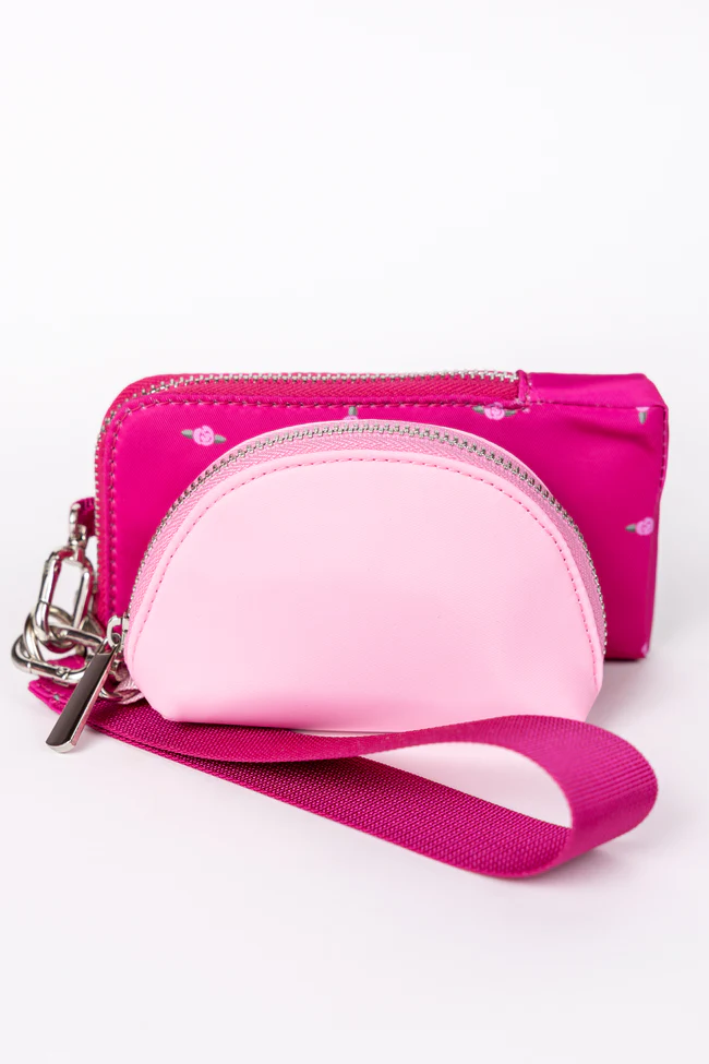 Active State Fuchsia Petal Pop Dual Pouch Wristlet DOORBUSTER - Image 7
