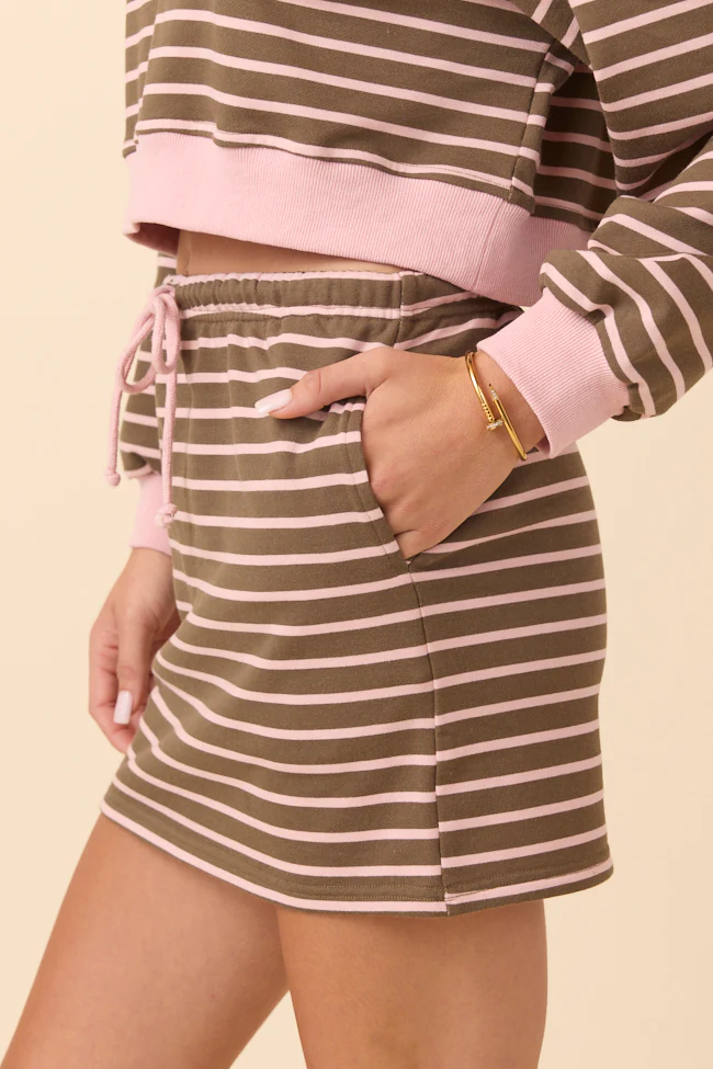 Alice Pink Striped Skirt FINAL SALE - Image 4