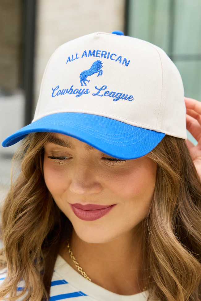 All American Cowboy League Blue Trucker Hat DOORBUSTER