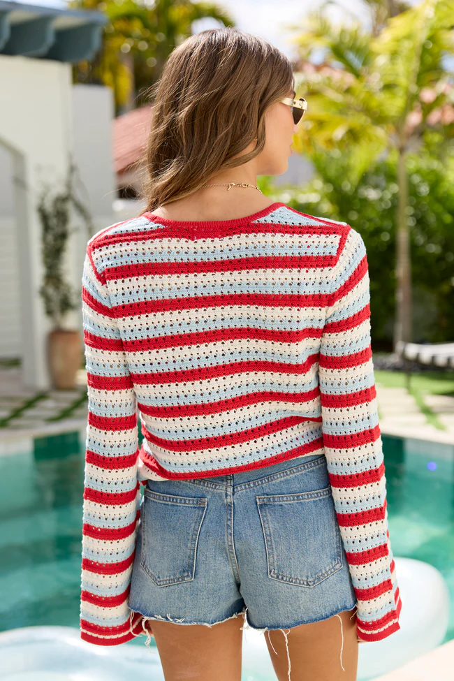 All American Tie Front Sweater - Image 6