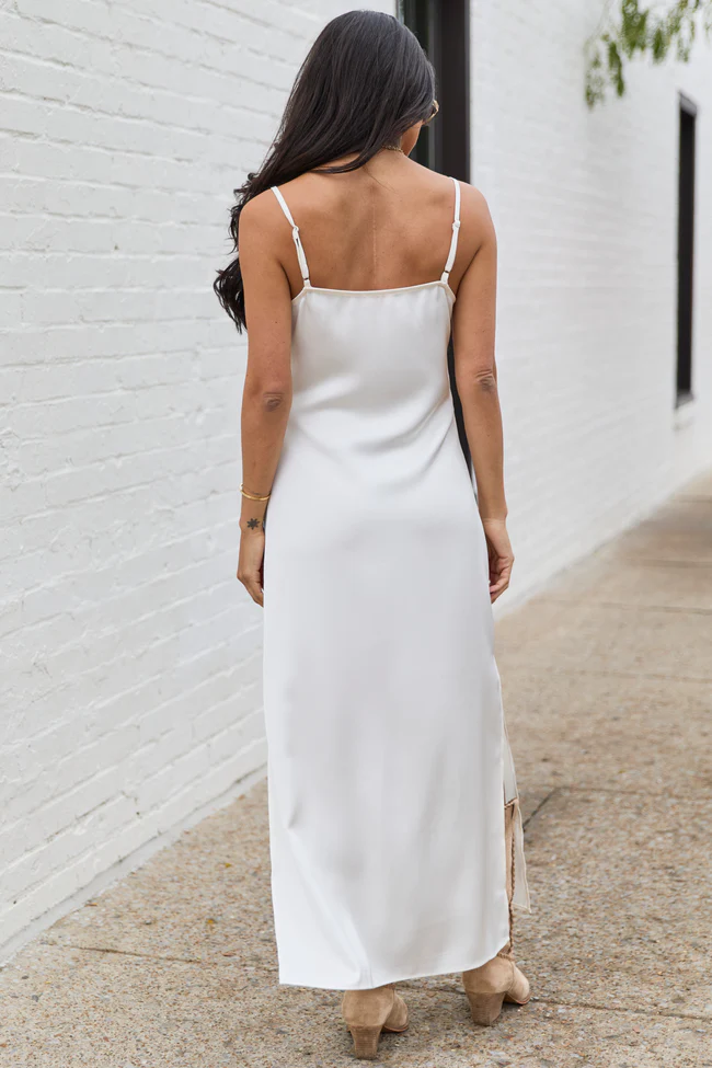 Allie Ivory Slip Dress FINAL SALE - Image 5