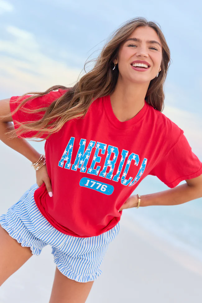 America Star 1776 Red Graphic Tee