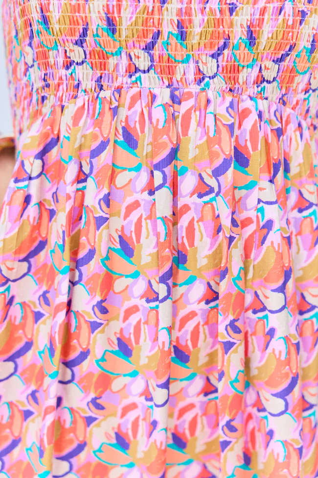Ashley Pink Floral Maxi Dress - Image 5