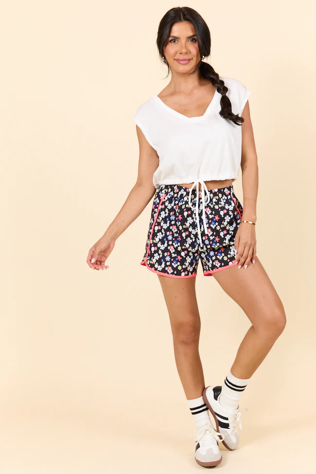 Back Me Up Cap Sleeve Drawstring Waist Knit Top FINAL SALE - Image 3