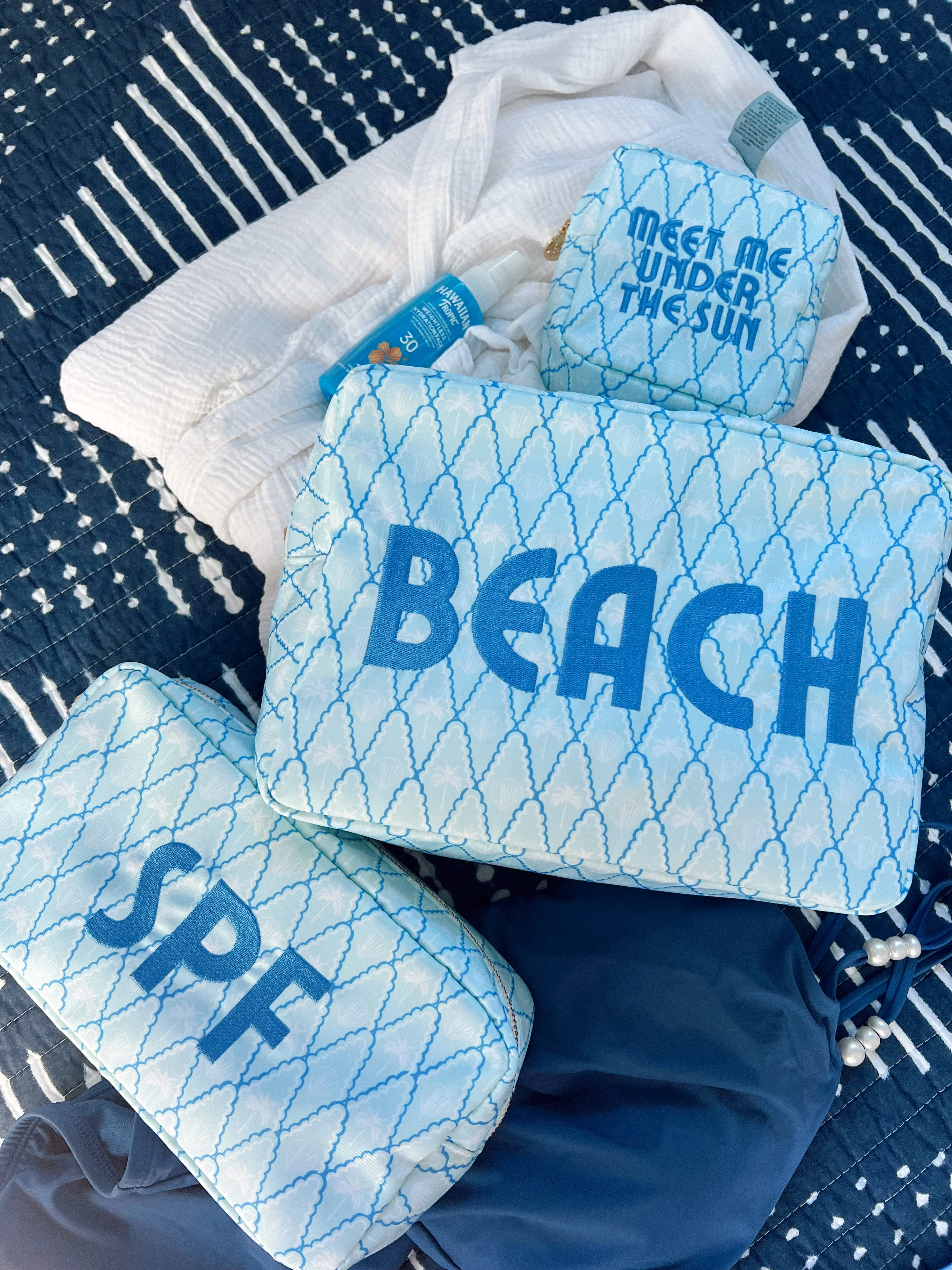 KenzKustomz Blue Palms XL Bag - Beach - Image 3