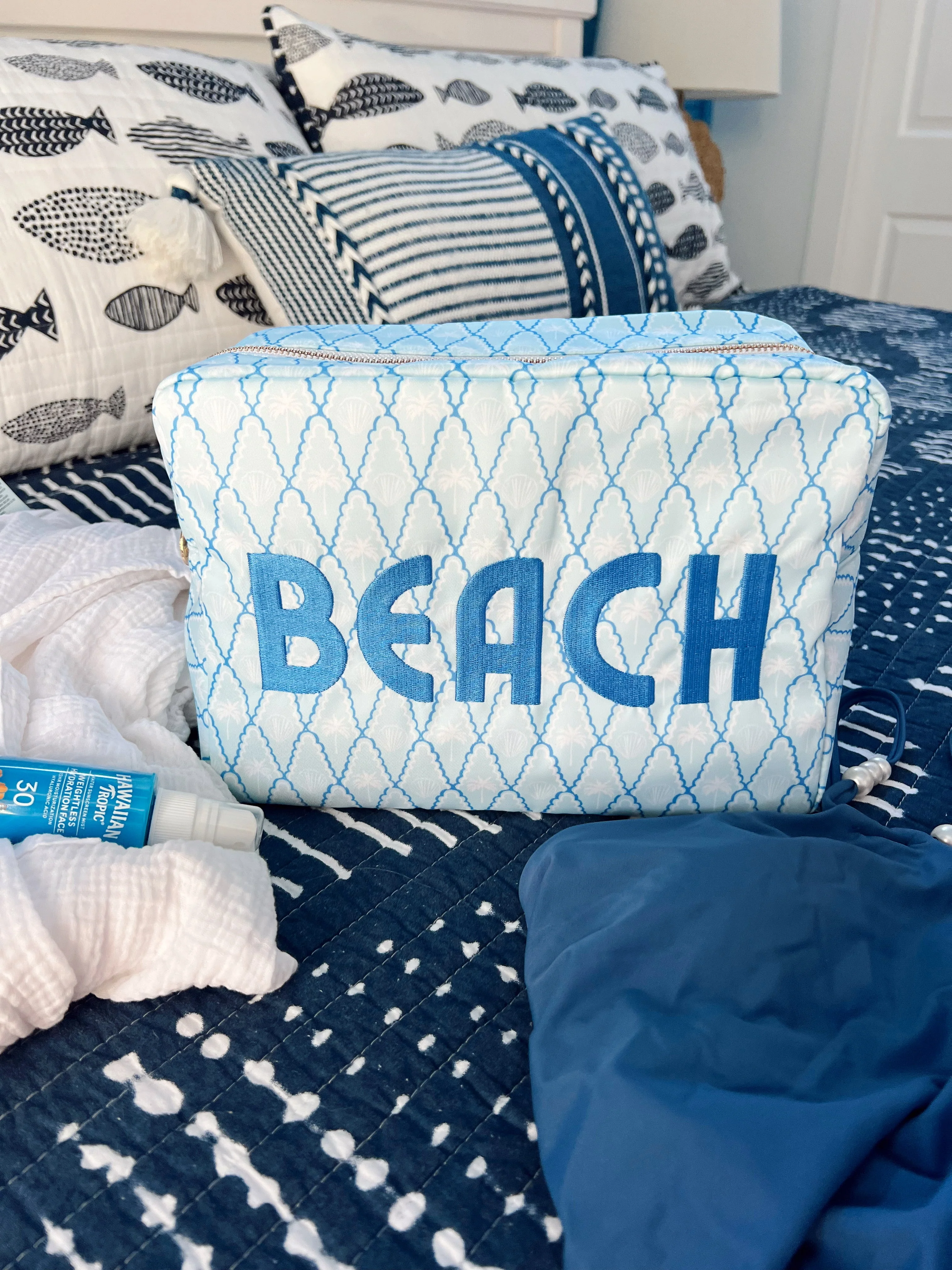 KenzKustomz Blue Palms XL Bag - Beach - Image 4