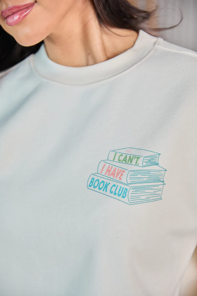 Book Club Cream Graphic Sweatshirt - Image 3