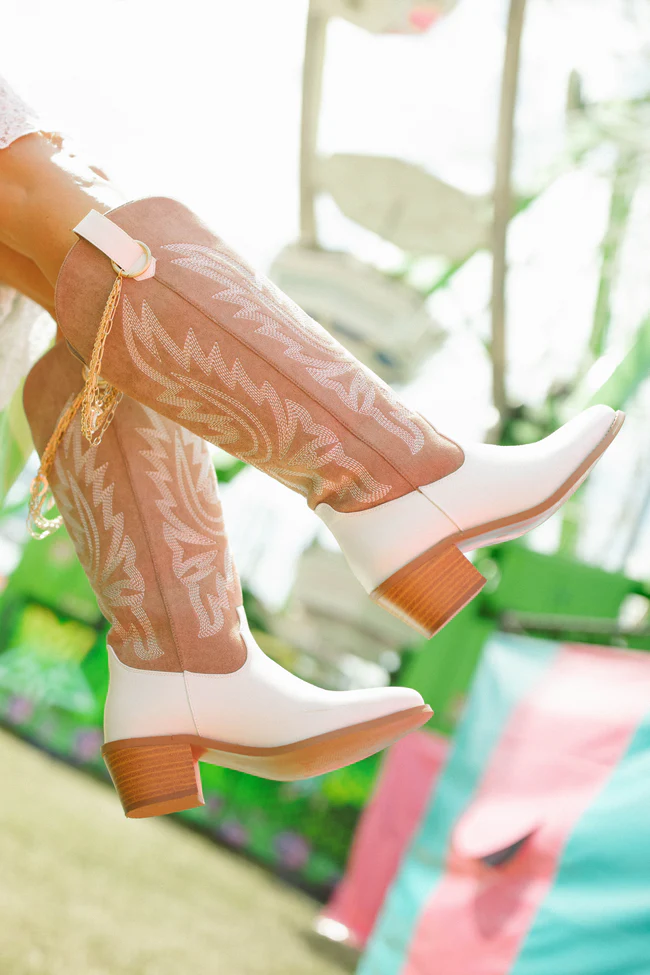 Boujee Two Tone Boots FINAL SALE