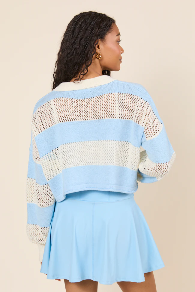 By The Rules Striped Knit Rugby Sweater FINAL SALE - Image 5