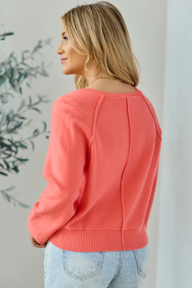 Casey Coral Henley Pullover - Image 4