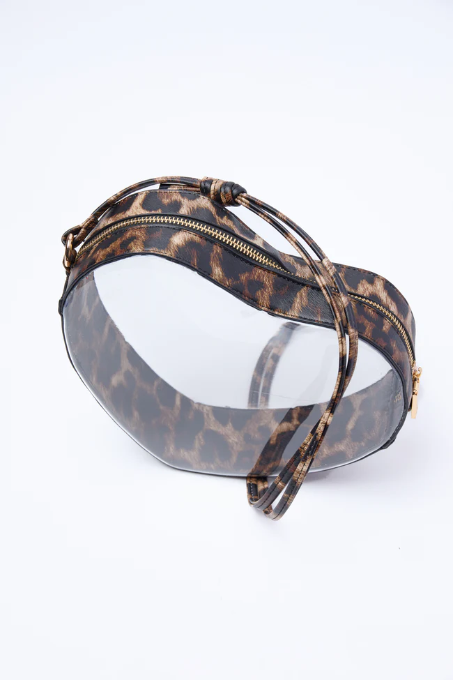 Cat Leopard Heart Handbag FINAL SALE - Image 3