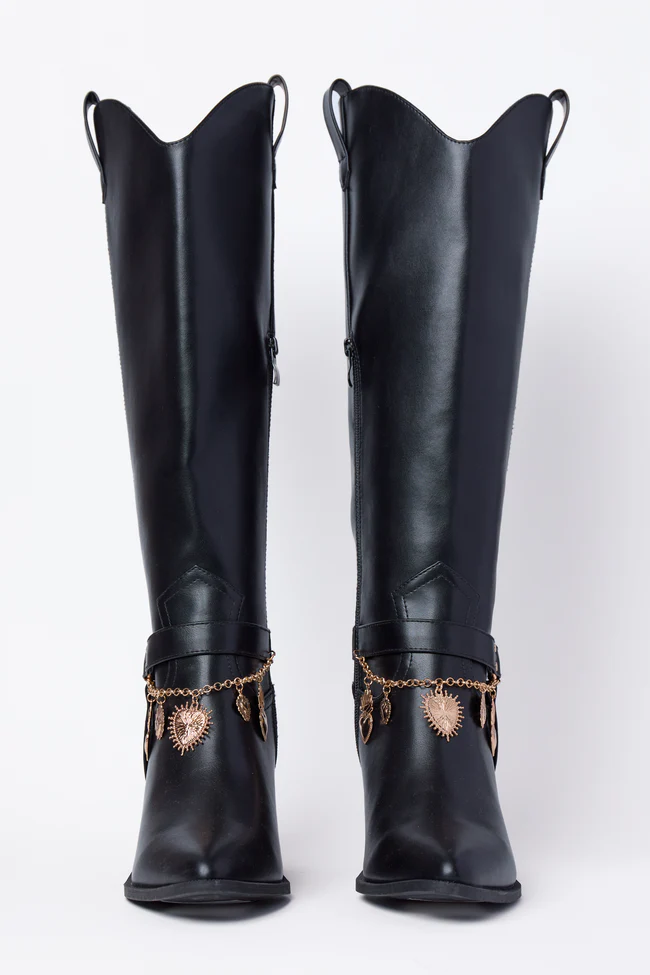 Cattle Black Charm Cowboy Boots FINAL SALE - Image 7