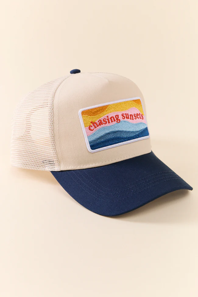 Chasing Sunsets Blue Trucker Hat DOORBUSTER - Image 3