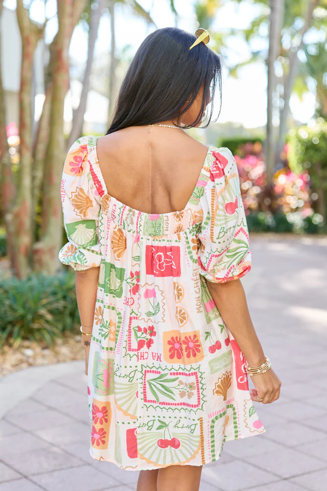 Cherryfic Day Flower Print Mini Dress - Image 5
