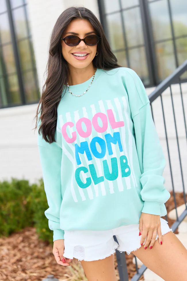 Cool Mom Club Mint Graphic Sweatshirt - Image 4