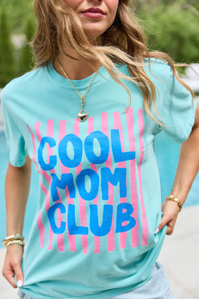 Cool Mom Club Mint Graphic Tee - Image 2