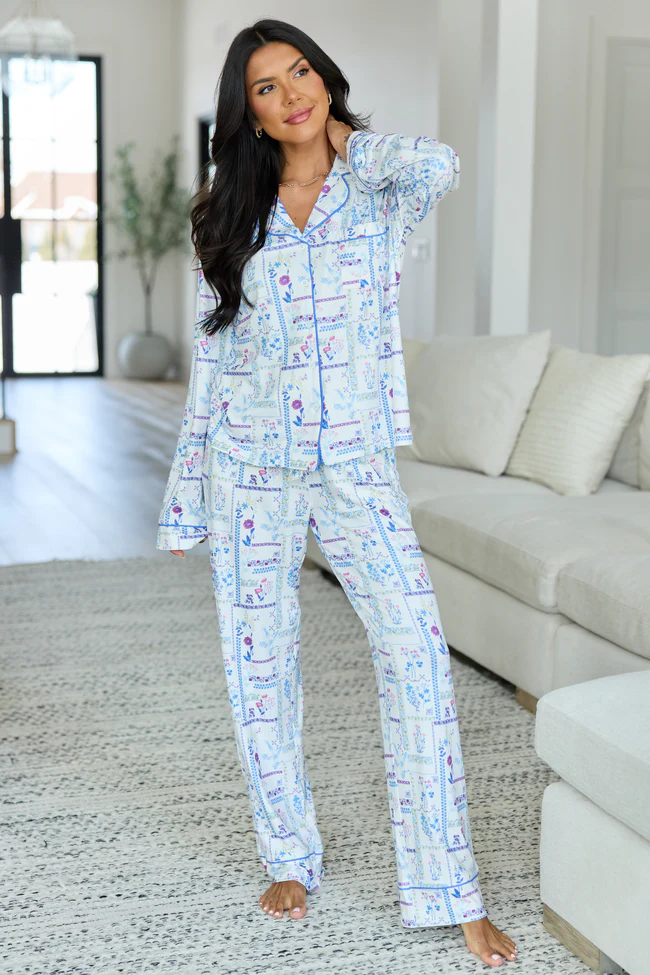 Cozy Crush Pajama Pants - Botanical Bliss FINAL SALE