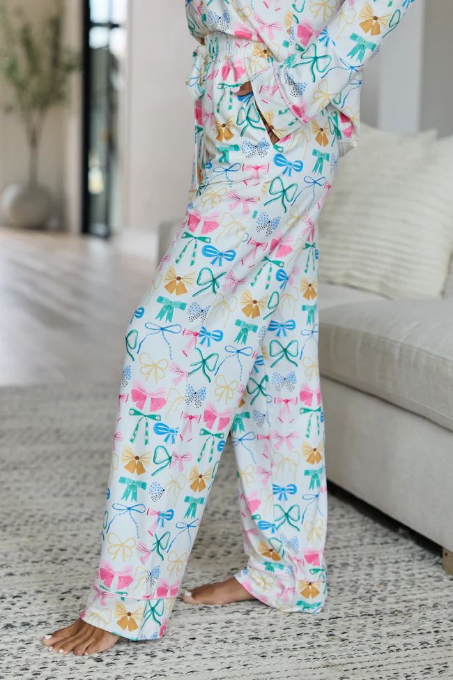 Cozy Crush Pajama Pants - Take A Bow Multi Pastel DOORBUSTER - Image 3