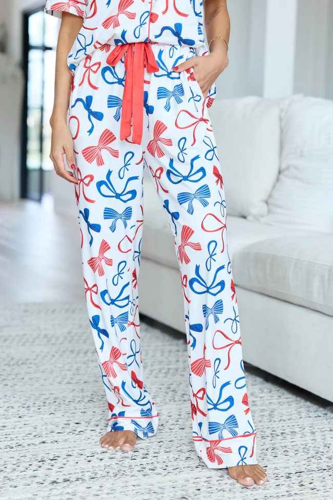 Cozy Crush Pajama Pants - Dawn's Early Light Bow DOORBUSTER - Image 3