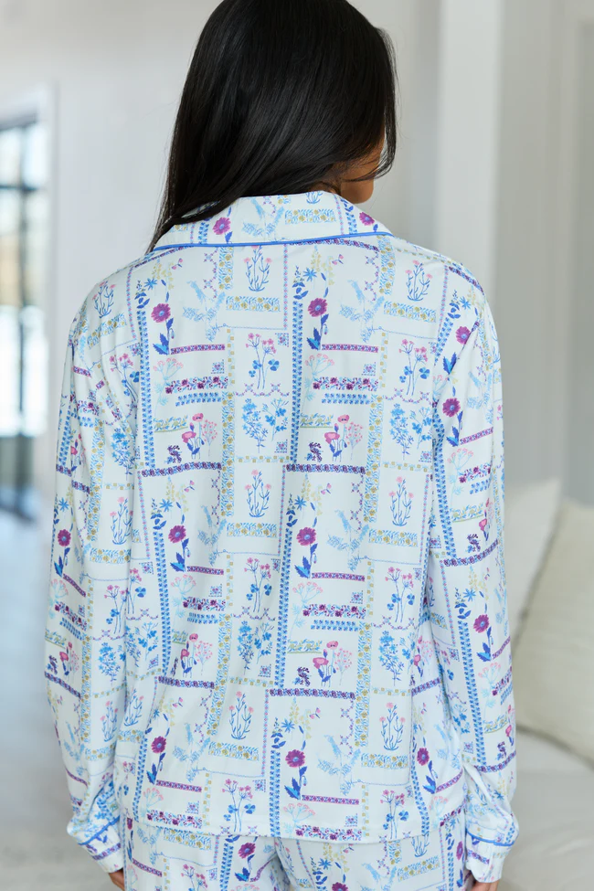 Cozy Crush Long Sleeve Pajama Top - Botanical Bliss FINAL SALE - Image 5