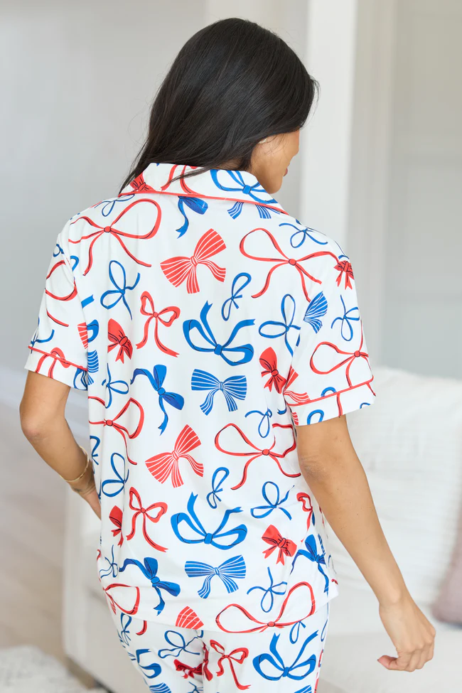Cozy Crush Short Sleeve Pajama Top - Dawn's Early Light DOORBUSTER - Image 8