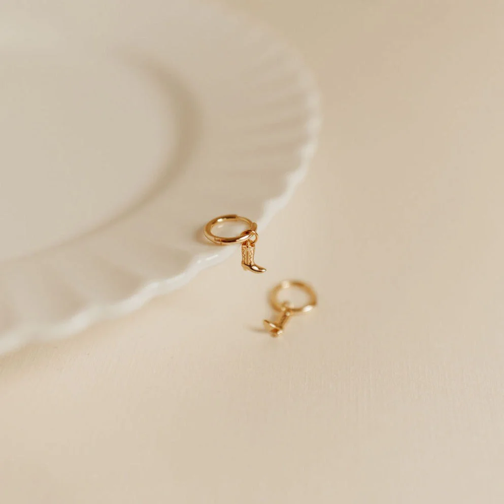 Dolly Boot Hoop Earrings - Image 3
