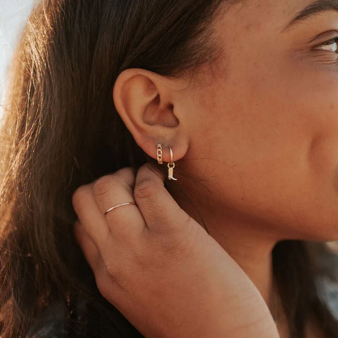 Dolly Boot Hoop Earrings - Image 4