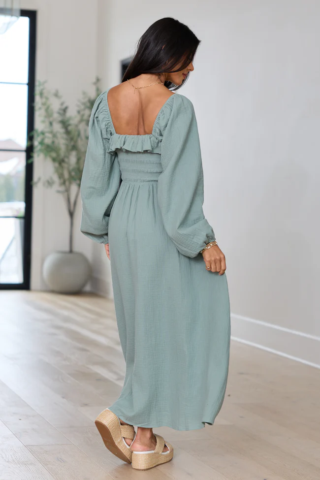 Elaine Sage Smocked Top Maxi Dress - Image 5