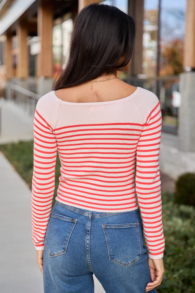 Emma Rose Long Sleeve Striped Sweater FINAL SALE - Image 4