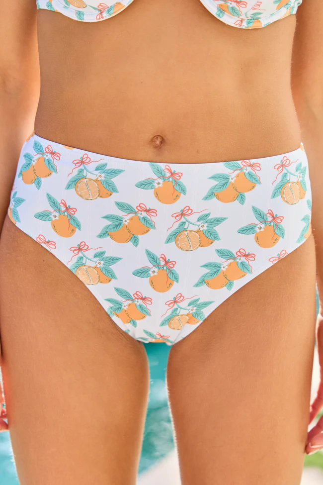 Everyday Fanta-Sea Orange Print Printed Bikini Bottom FINAL SALE - Image 2