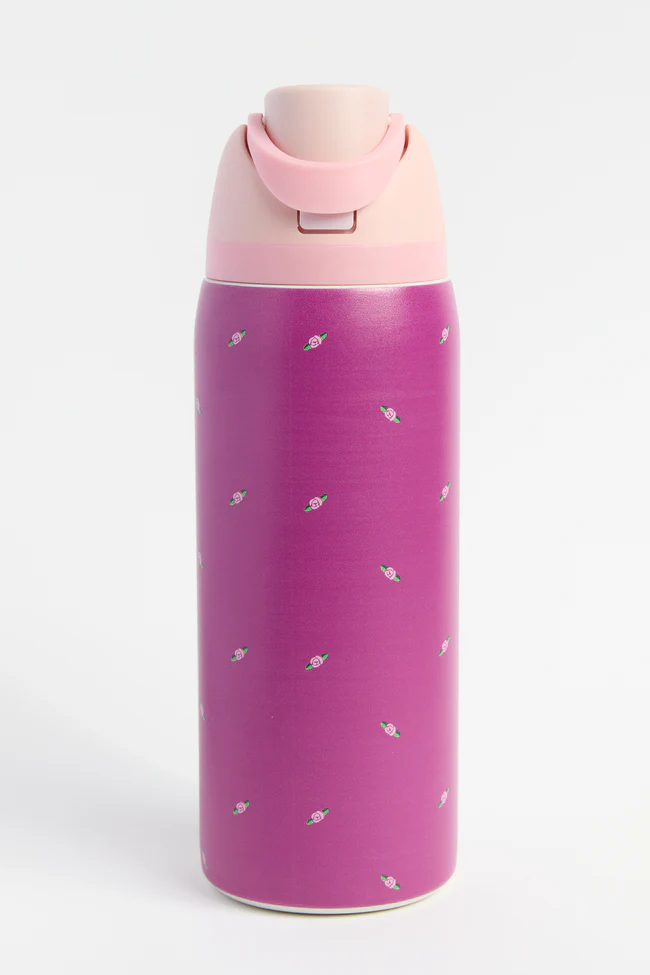 Fuchsia Petal Pop 32 Oz Water Bottle FINAL SALE