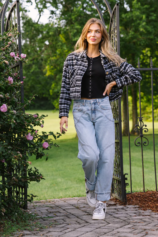 Gretchen Black Plaid Jacket FINAL SALE - Image 2