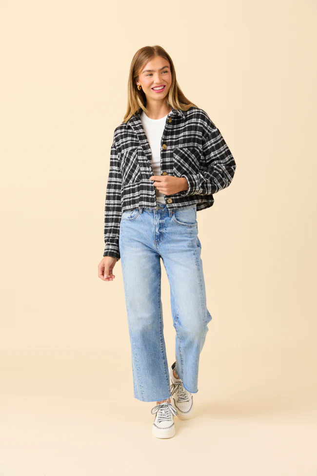 Gretchen Black Plaid Jacket FINAL SALE - Image 3