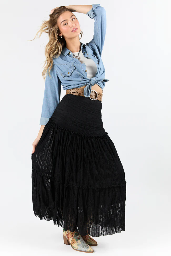 Gussied Up Yoke Detail Chambray Button Down Shirt FINAL SALE - Image 6