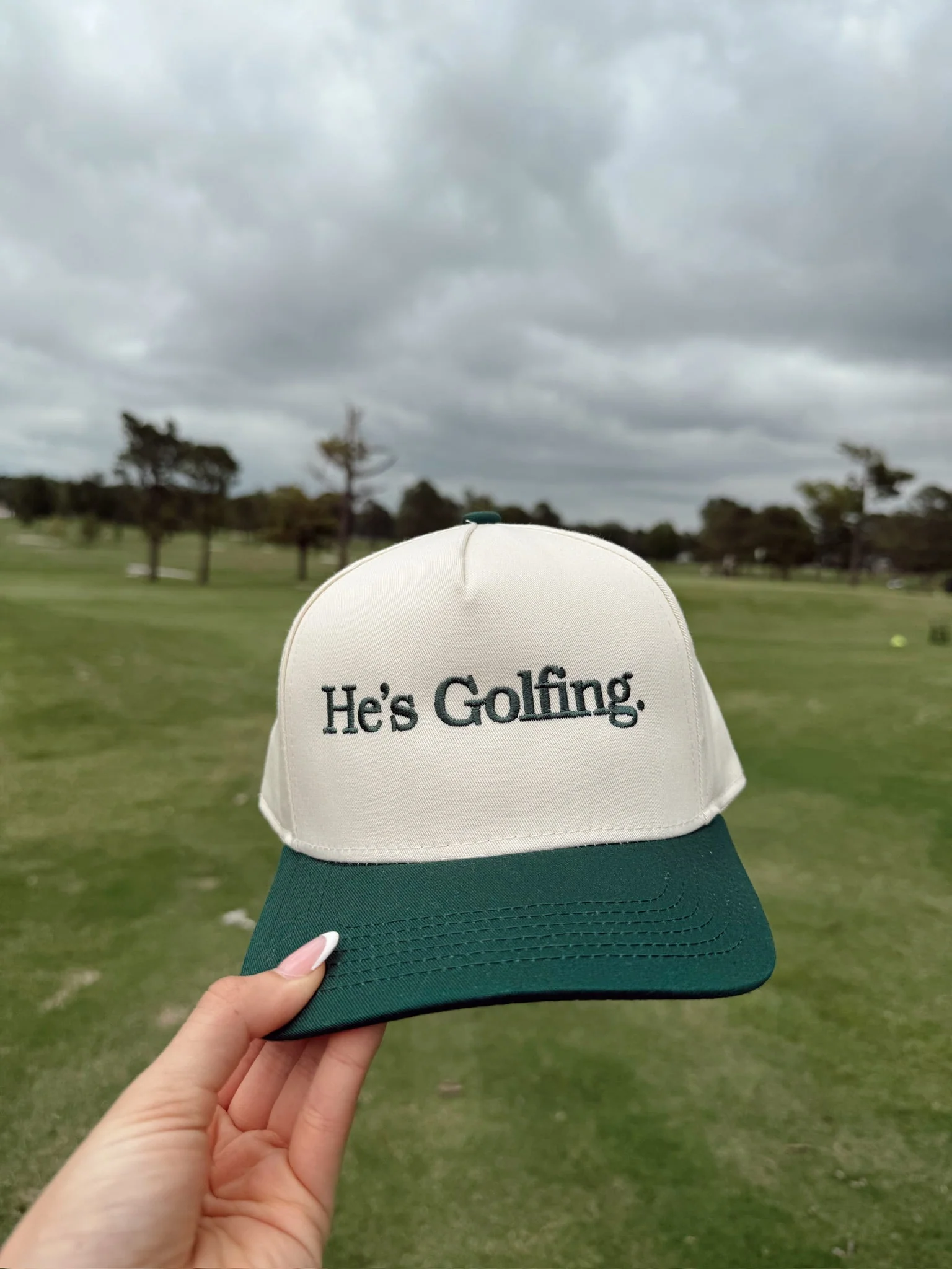 KenzKustomz Green Vintage Trucker Hat - He's Golfing