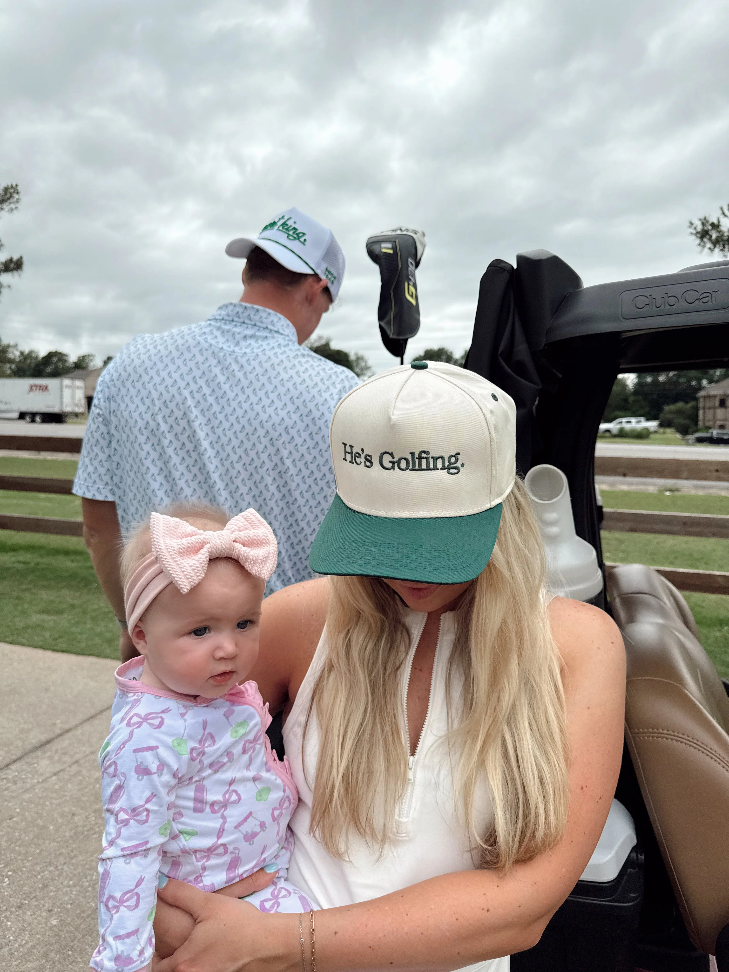 KenzKustomz Green Vintage Trucker Hat - He's Golfing - Image 2