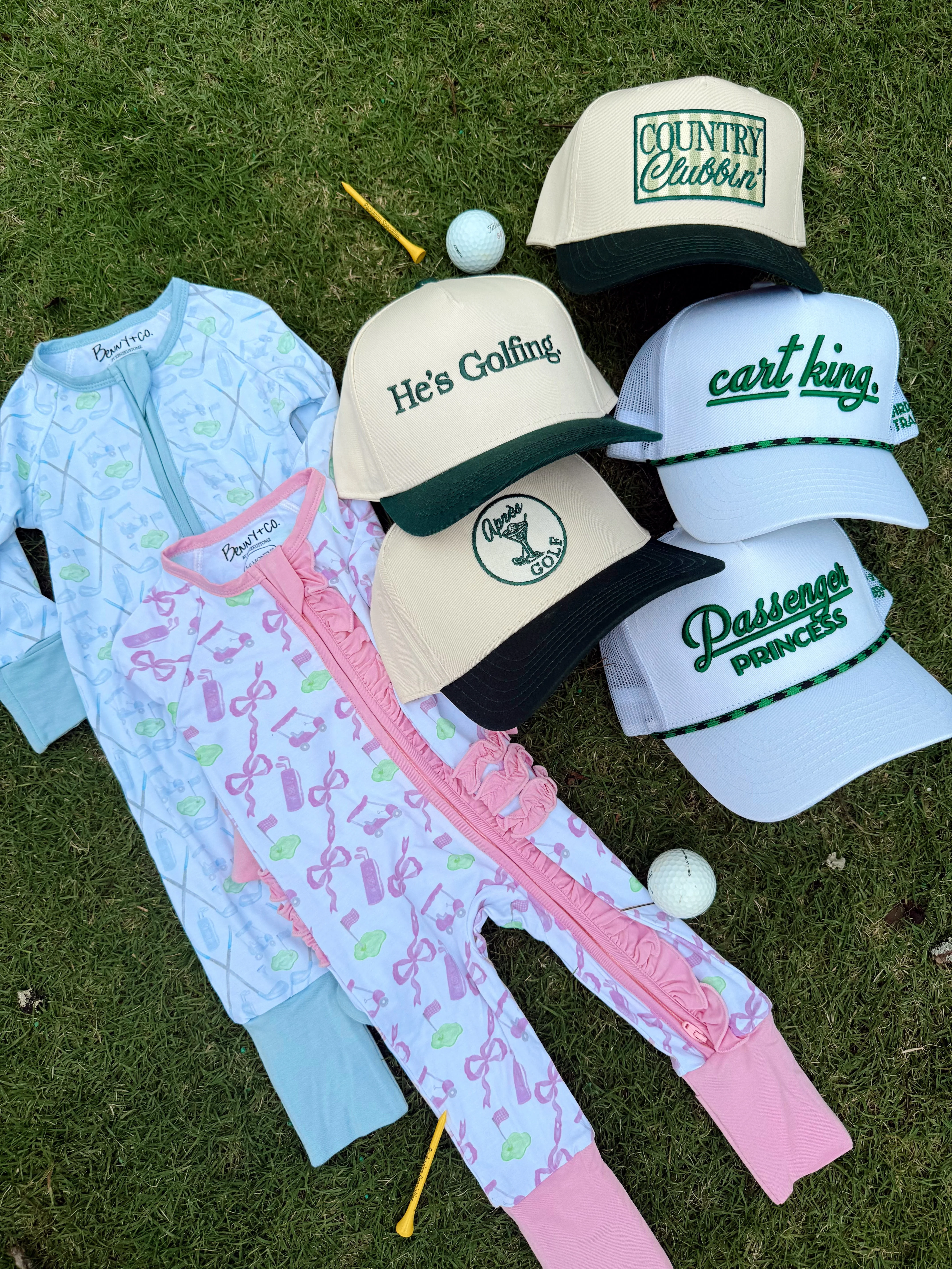 KenzKustomz Green Vintage Trucker Hat - He's Golfing - Image 5