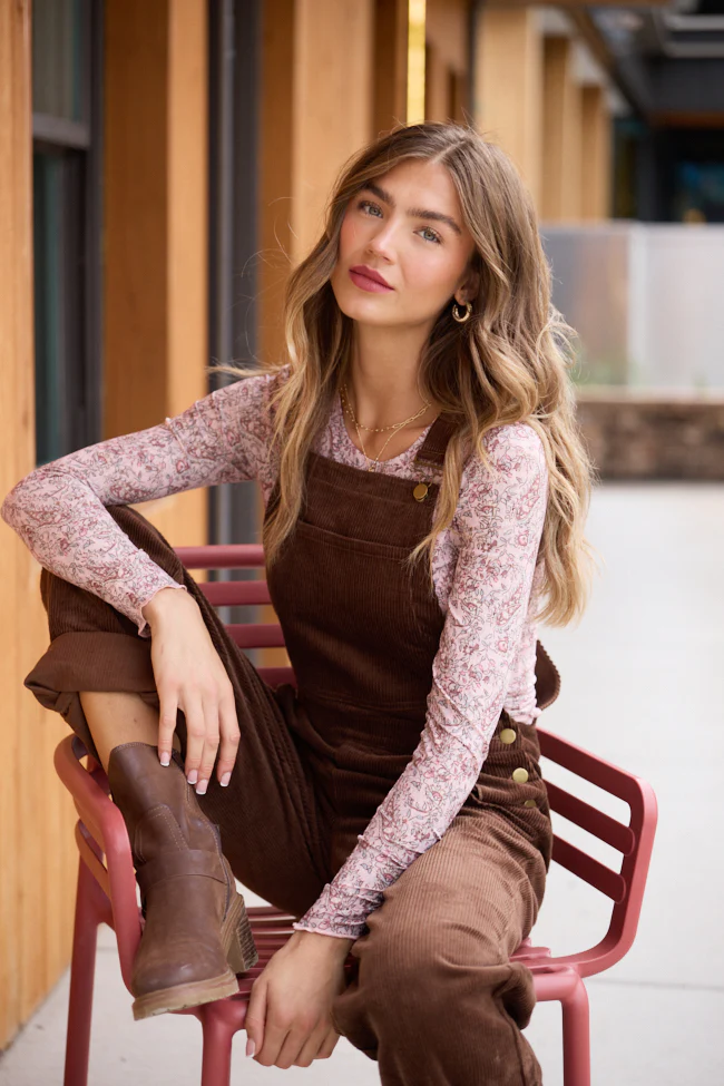 Honey Pink And Brown Paisley Mesh Top - Image 7