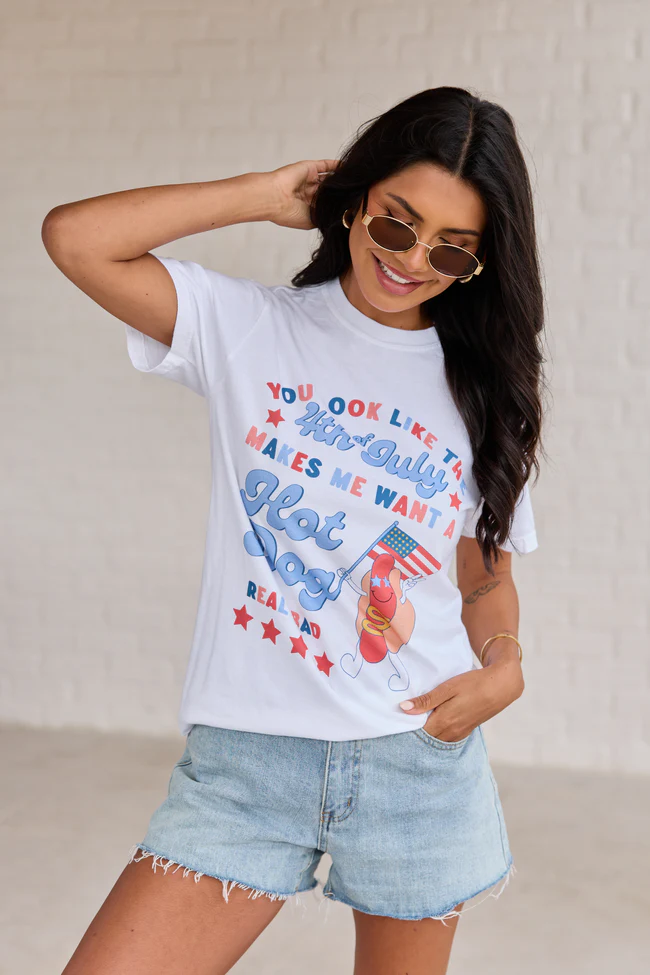 I Look Like the 4th Of July White Graphic Tee DOORBUSTER - Image 4