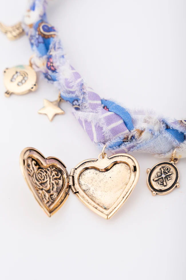 Jana Blue Braided Charm Necklace SALE - Image 3