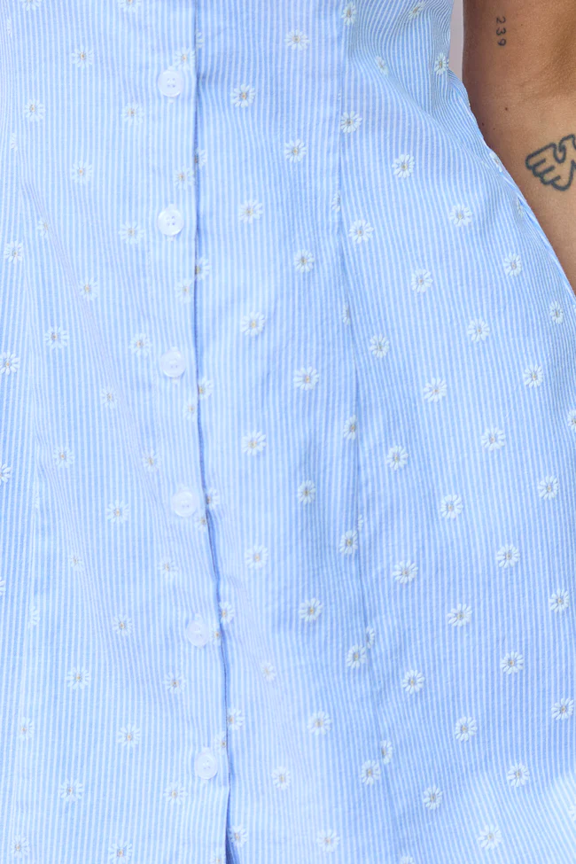 Jessica Blue Daisy Dress - Image 3