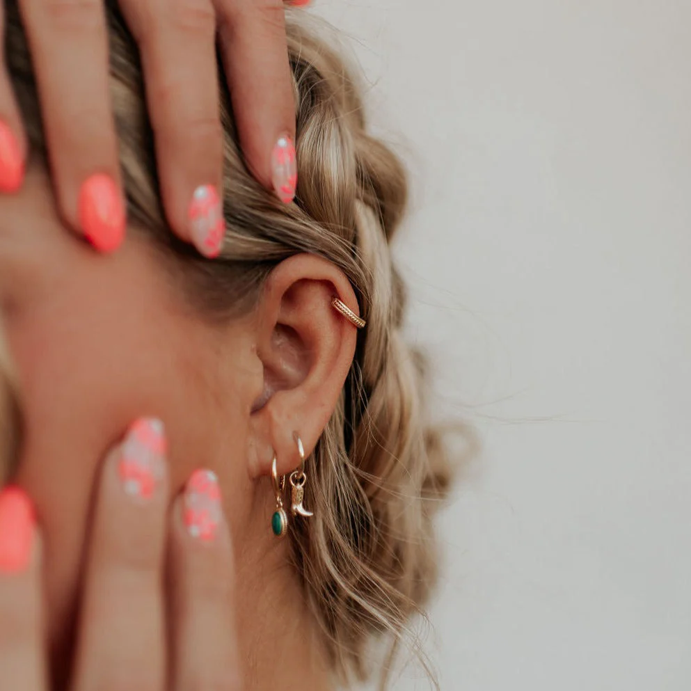 Jolene Braided Rope Hoop Earrings - Image 7