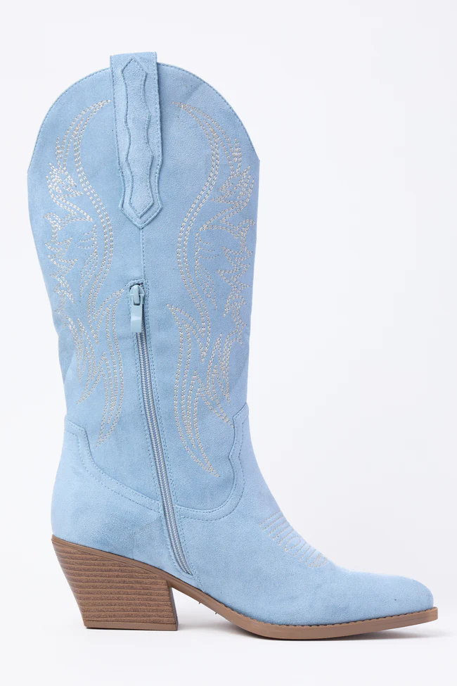 Jubilee Blue Cowboy Boots SALE - Image 3