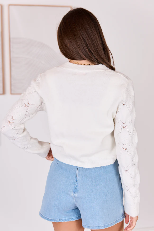 Kaitlyn Flower Embroidered Cardigan SALE - Image 7