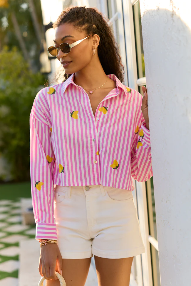 Kamri Embroidered Lemon Top SALE - Image 3