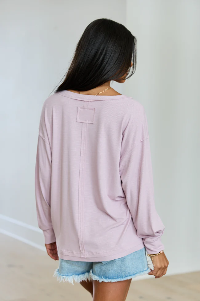 Kendall Mauve Scoop Neck Tunic - Image 5