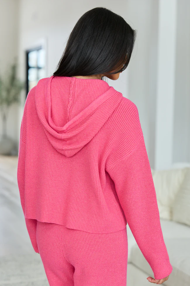 Kitt Pink Hoodie Lounge Sweater SALE - Image 5