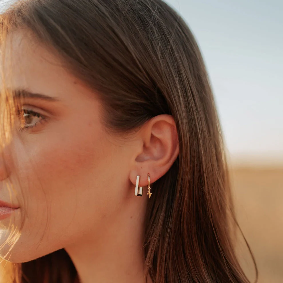 Lightning Hoop Earrings - Image 2